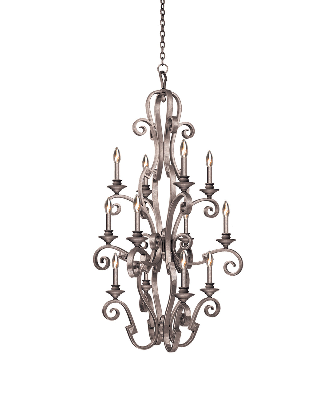 Kalco Ibiza 4038PS Chandelier Light - Pearl Silver