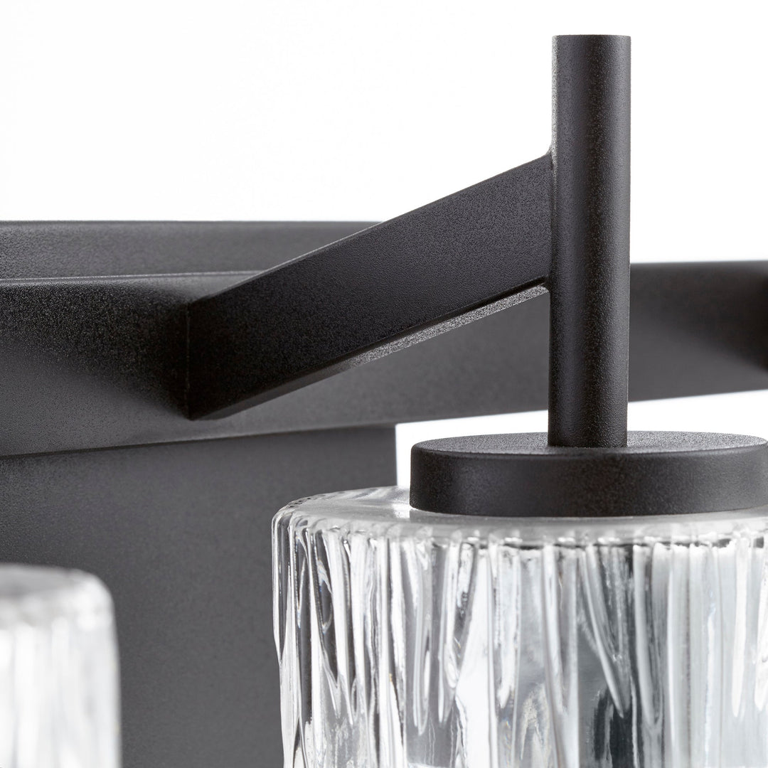 Quorum 520 Series 520-3-69 Bath Vanity Light 21 in. wide - Textured Black