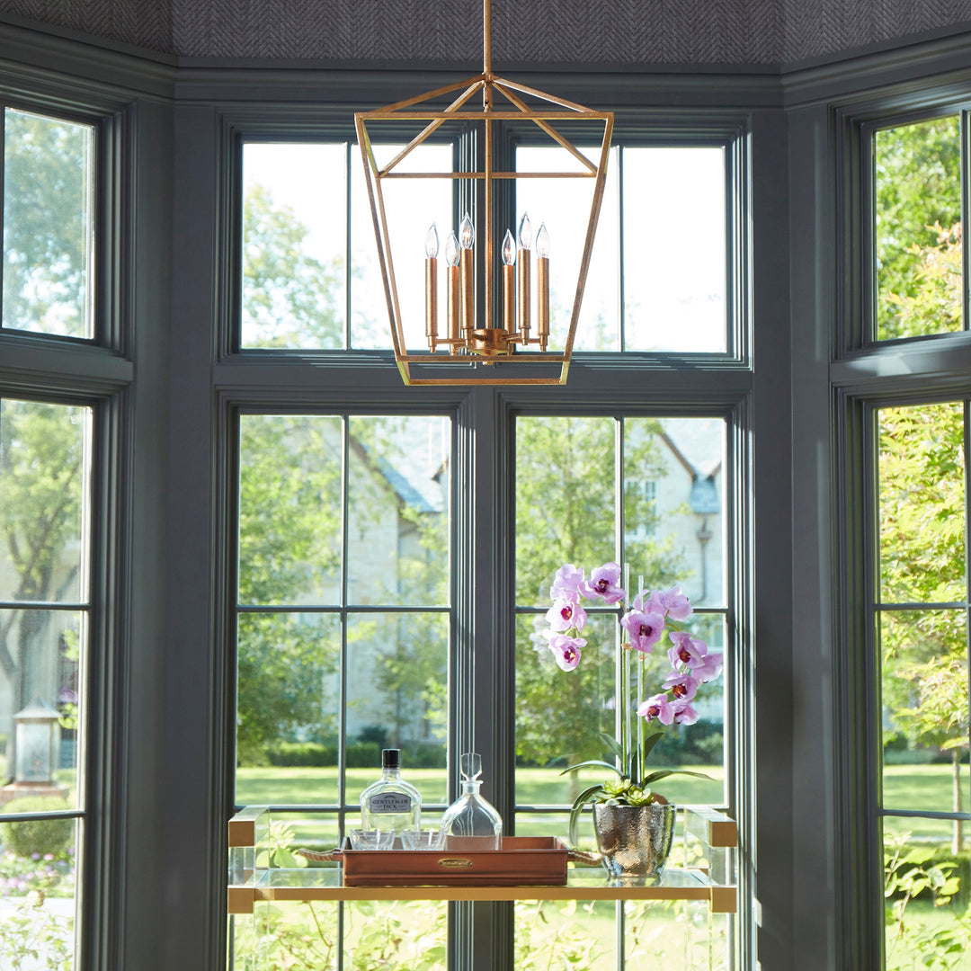 Quorum Gabriel 604-6-74 Pendant Light - Gold Leaf