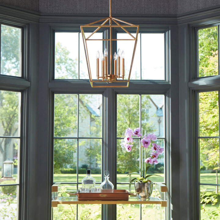Quorum Gabriel 604-6-74 Pendant Light - Gold Leaf
