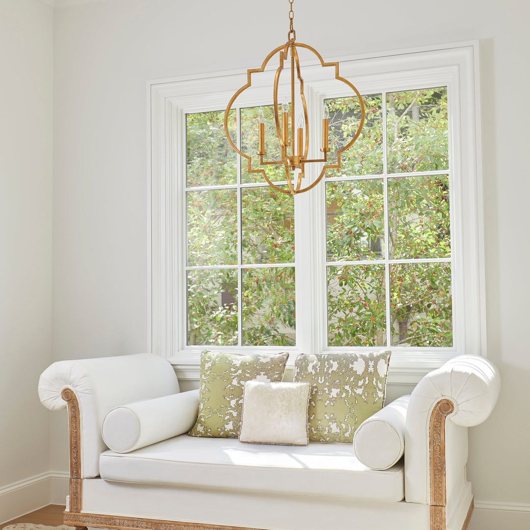 Quorum Dublin 6942-4-74 Pendant Light - Gold Leaf