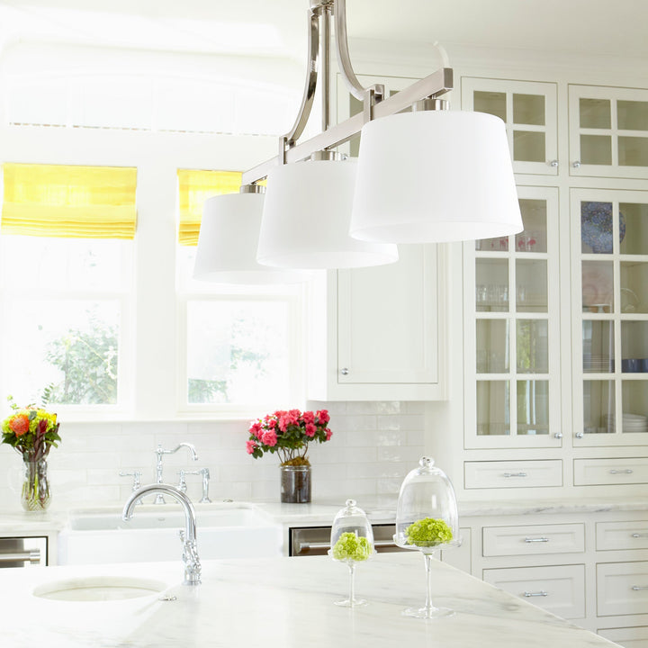 Quorum Lancaster 6507-3-65 Pendant Light - Satin Nickel