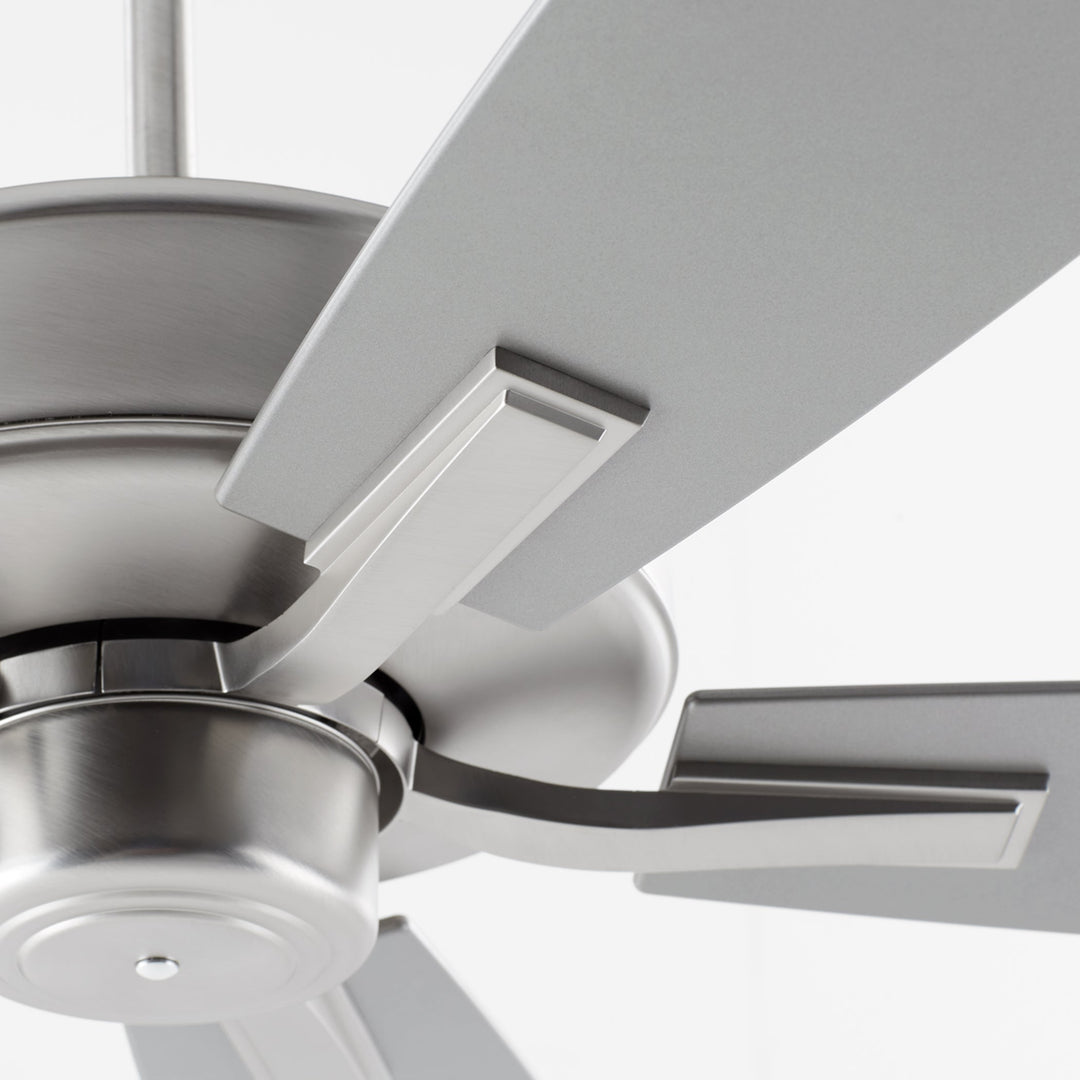 Quorum Ovation Patio 1452-65 Ceiling Fan - Satin Nickel, Silver