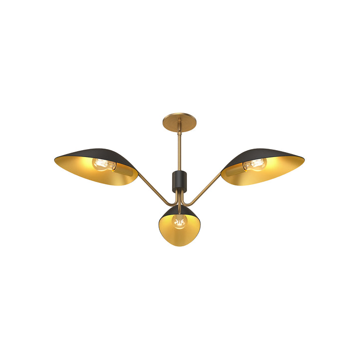 Alora Mood oscar PD550336MBAG Pendant Light - Aged Gold/Matte Black