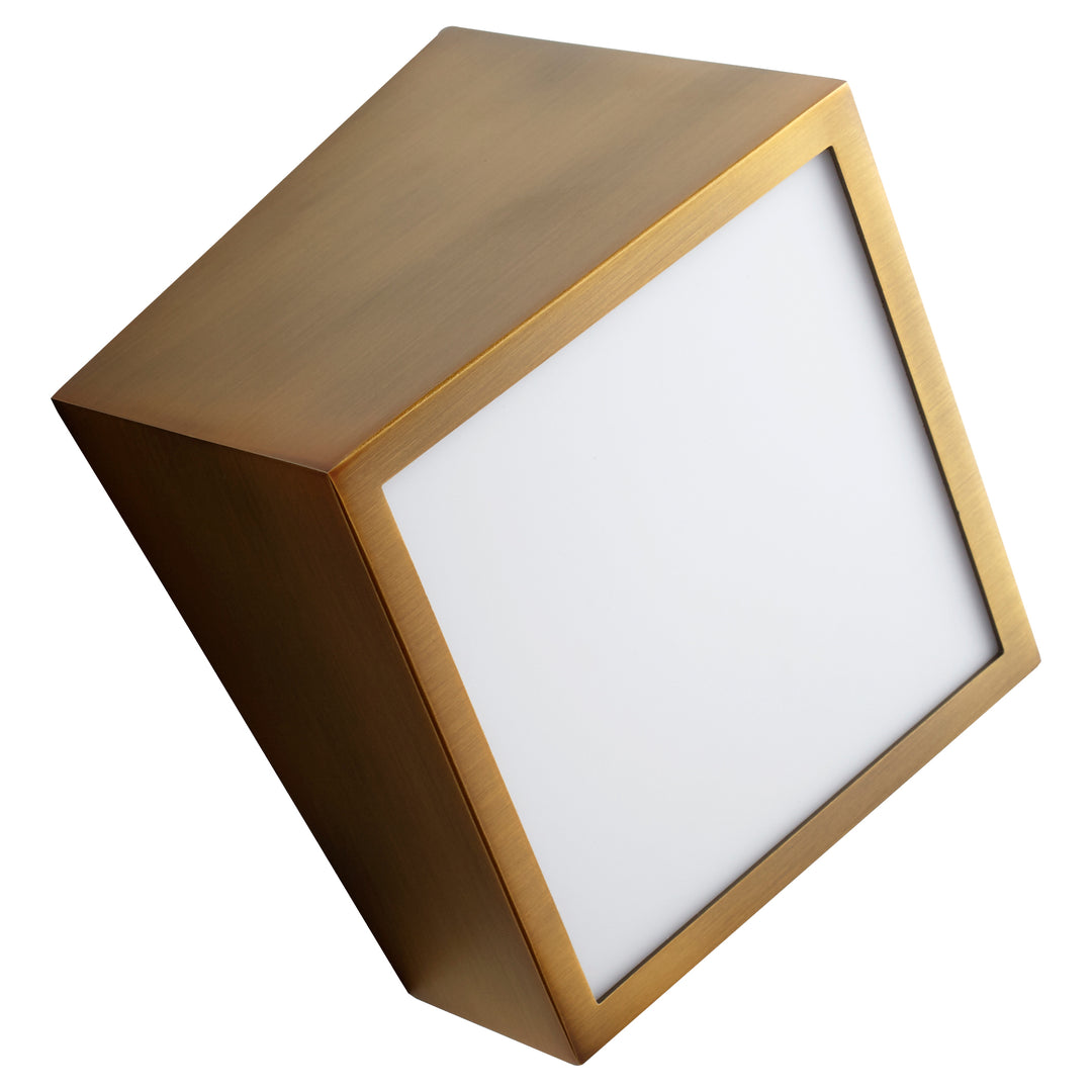 Oxygen Zeta 3-530-40 Wall Light - Aged Brass