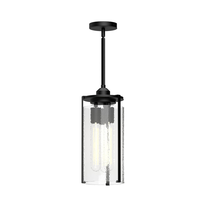 Alora Mood belmont PD536005MBWC Pendant Light - Clear Water Glass/Matte Black