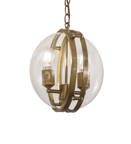 Meyda Tiffany Bola 200008 Pendant Light - Brass Tint, Crystal
