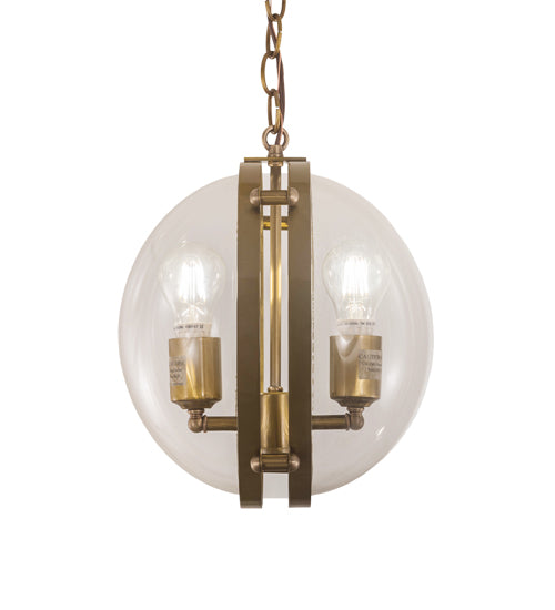 Meyda Tiffany Bola 200008 Pendant Light - Brass Tint, Crystal