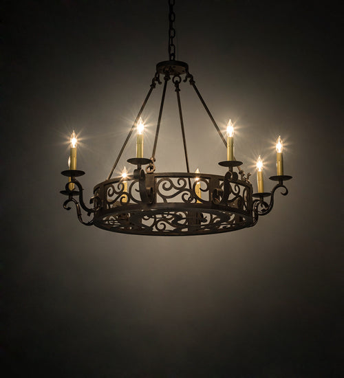 Meyda Tiffany Delano 200078 Chandelier Light - Craftsman Brown