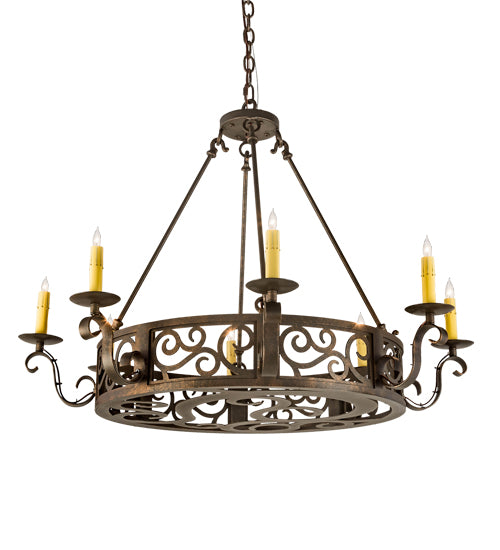 Meyda Tiffany Delano 200078 Chandelier Light - Craftsman Brown