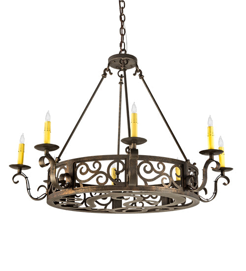 Meyda Tiffany Delano 200078 Chandelier Light - Craftsman Brown