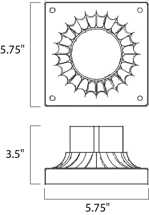 Maxim Lighting 2001BZ  Outdoor Essentials - 200X Outdoor Bronze