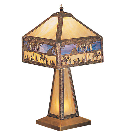 Meyda Tiffany Lighting 200204 Camel One Light Accent Lamp Lamp Bronze / Dark