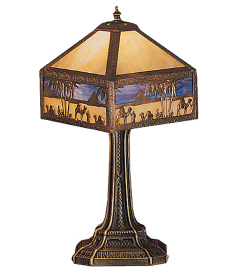 Meyda Tiffany Lighting 200205 Camel One Light Accent Lamp Lamp Pewter, Nickel, Silver
