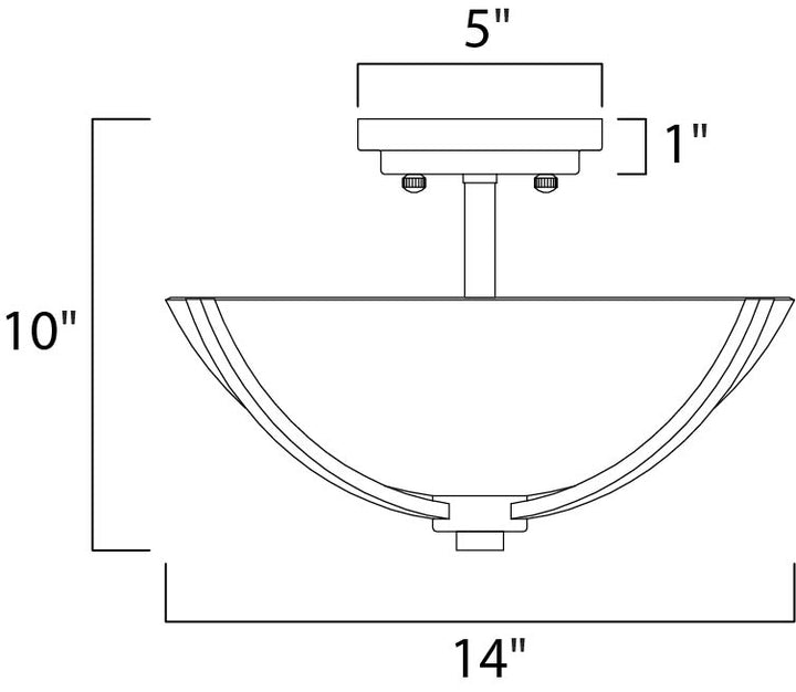 Maxim Deven 20031SWSBR Ceiling Light - Satin Brass
