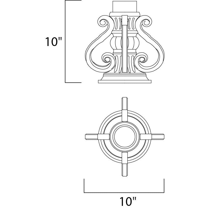 Maxim Lighting 2004OB  Maxim Outdoor Oriental Bronze