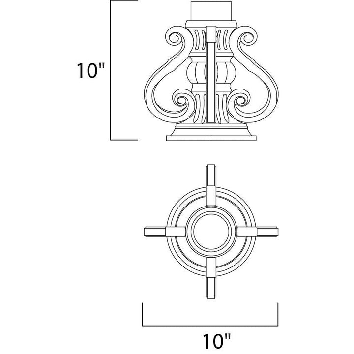 Maxim Lighting 2004OB  Maxim Outdoor Oriental Bronze