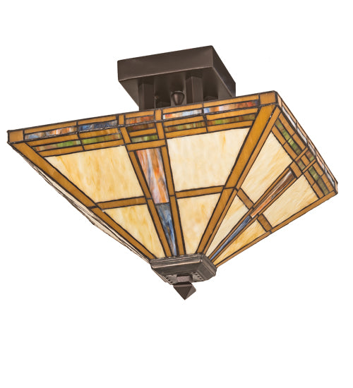 Meyda Tiffany Prairie Straw 200425 Ceiling Light - Mahogany Bronze