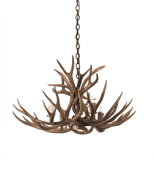 Meyda Tiffany Antlers 200437 Chandelier Light - Custom,Brass Tint