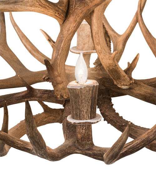 Meyda Tiffany Antlers 200437 Chandelier Light - Custom,Brass Tint