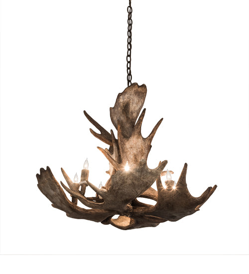 Meyda Tiffany Antlers 200438 Chandelier Light - Antique Copper