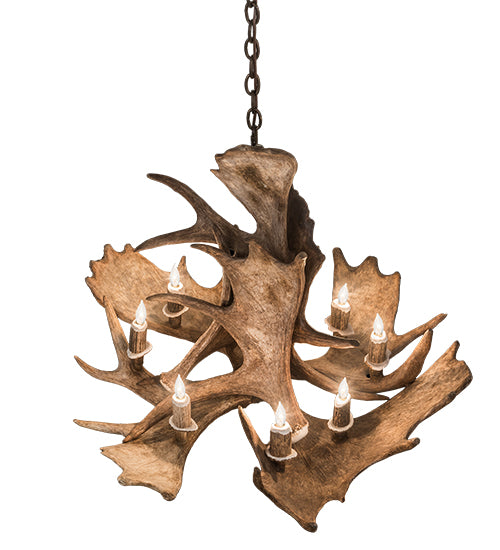 Meyda Tiffany Antlers 200438 Chandelier Light - Antique Copper