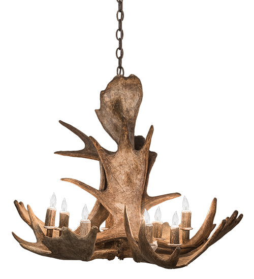 Meyda Tiffany Antlers 200438 Chandelier Light - Antique Copper