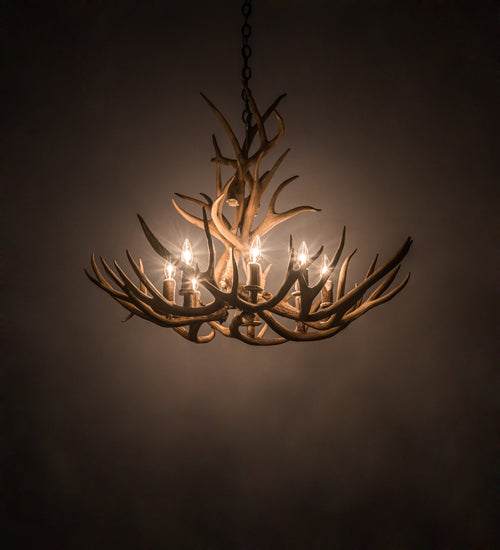 Meyda Tiffany Antlers 200453 Chandelier Light - Antique Copper