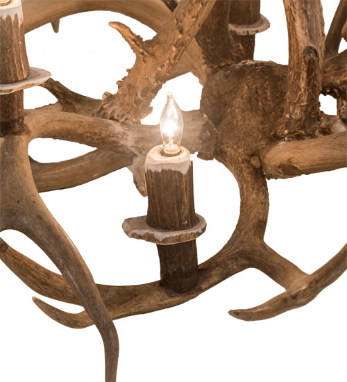 Meyda Tiffany Antlers 200456 Chandelier Light - Antique Copper