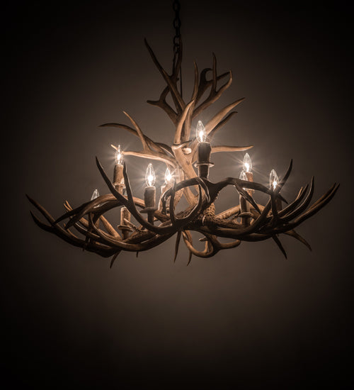Meyda Tiffany Antlers 200458 Chandelier Light - Antique Copper