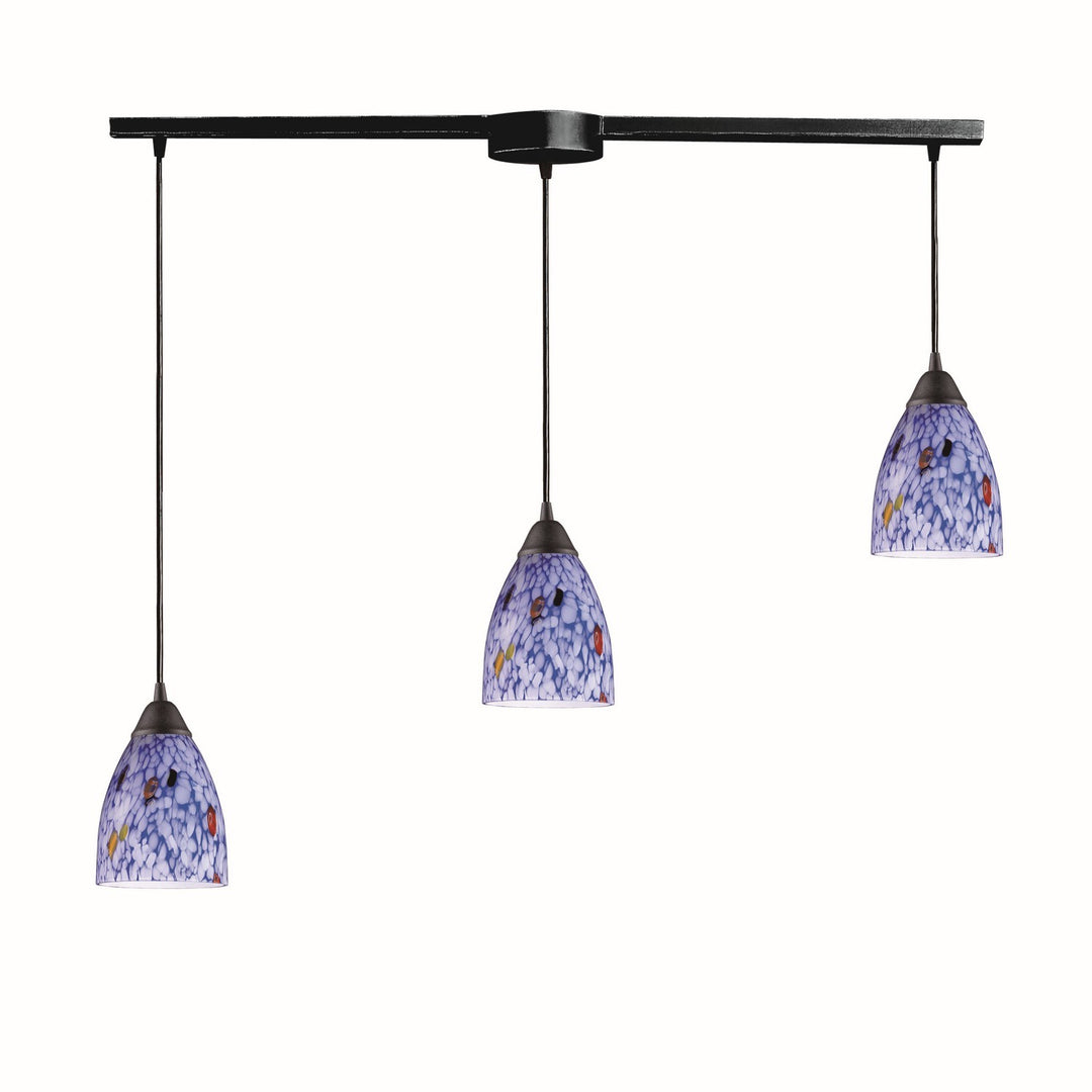 Elk Classico 406-3L-BL Pendant Light - Dark Rust