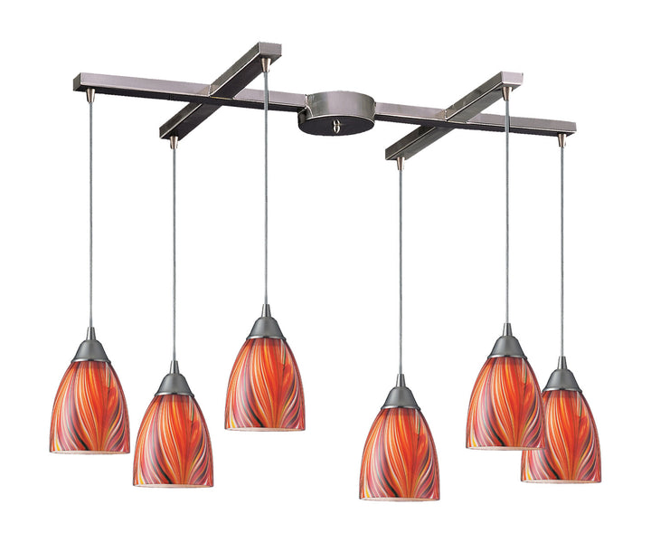 Elk Arco Baleno 416-6M Pendant Light - Satin Nickel