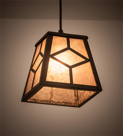 Meyda Tiffany Diamond Craftsman 200559 Pendant Light - Oil Rubbed Bronze