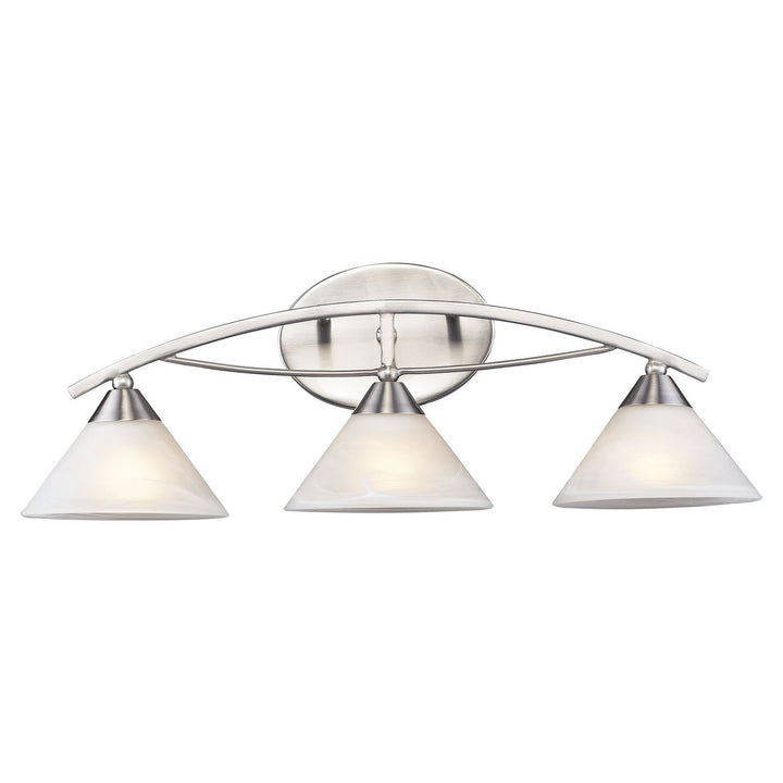 Elk Elysburg 7632/3 Bath Vanity Light 25 in. wide - Satin Nickel