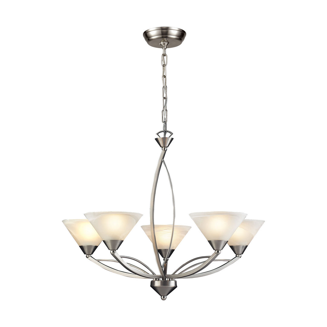 Elk Elysburg 7637/5 Chandelier Light - Satin Nickel