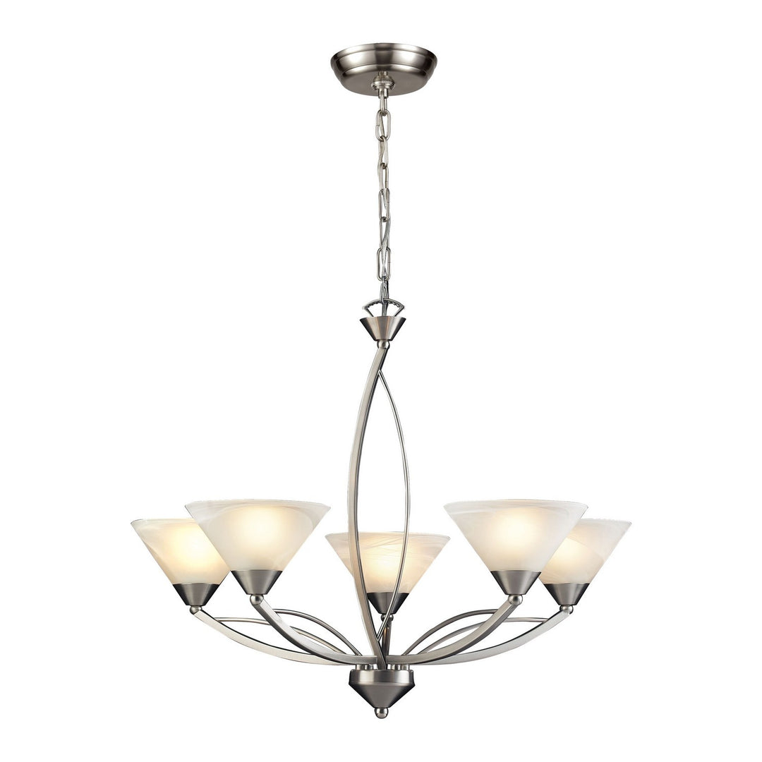 Elk Elysburg 7637/5 Chandelier Light - Satin Nickel