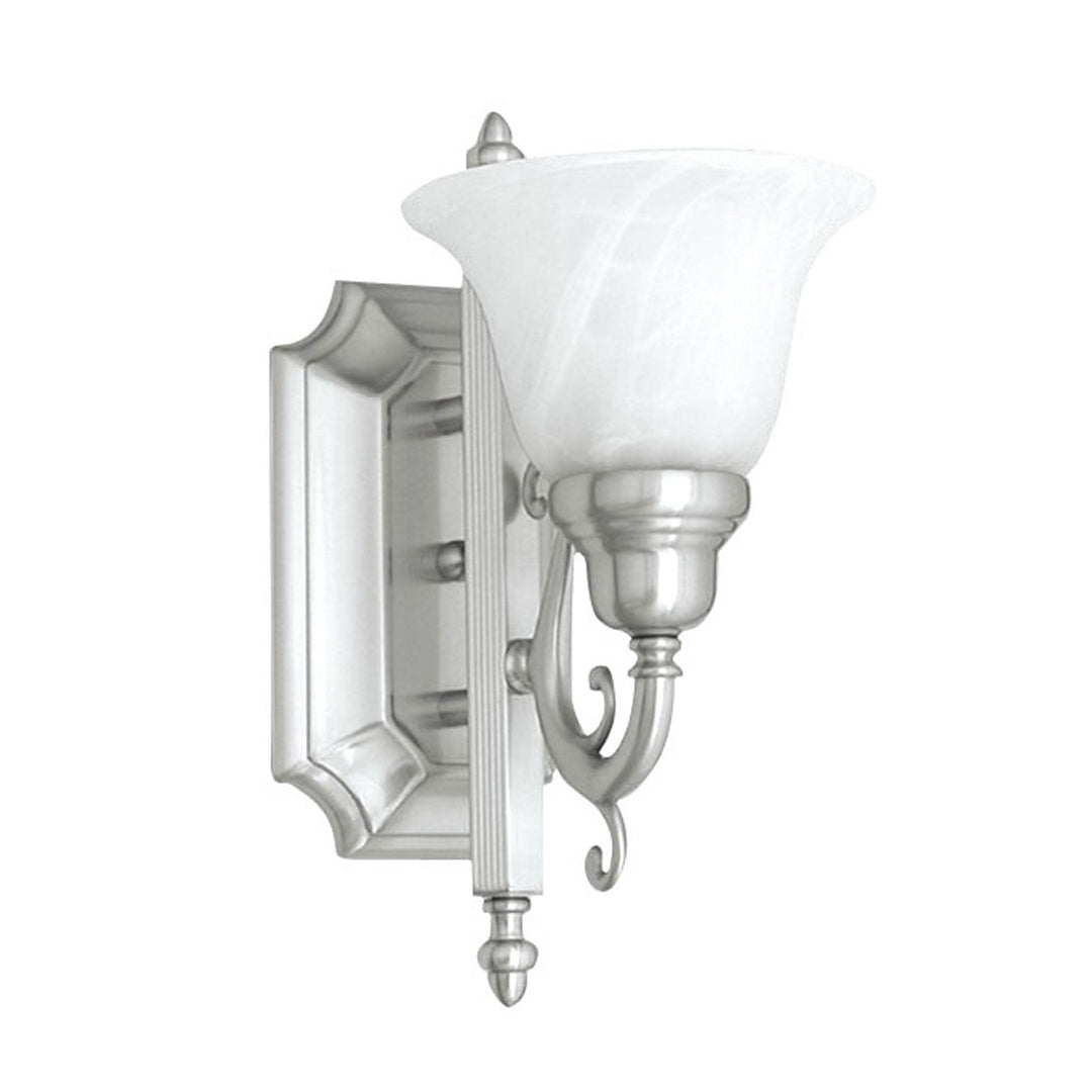 Livex French Regency 1281-91 Wall Sconce Light - Brushed Nickel