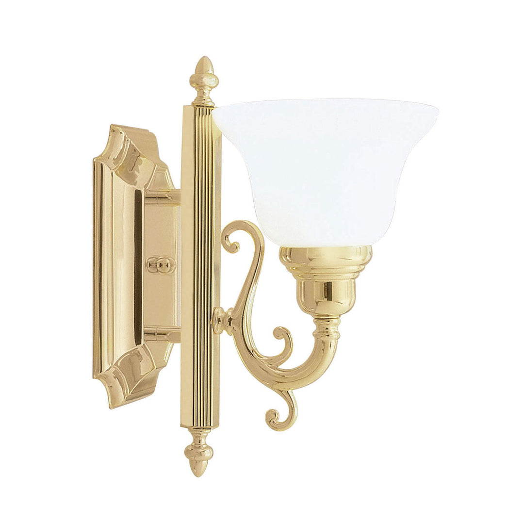 Livex French Regency 1281-02 Wall Sconce Light - Polished Brass