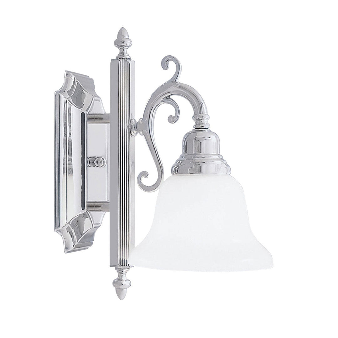 Livex French Regency 1281-05 Wall Sconce Light - Polished Chrome