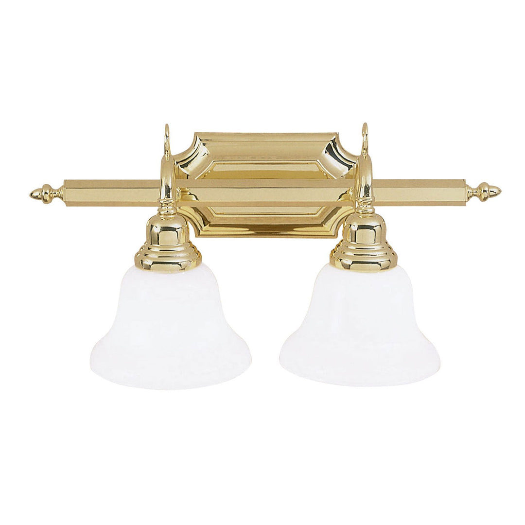 Livex French Regency 1282-02 Bath Vanity Light 19 in. wide - Polished Brass