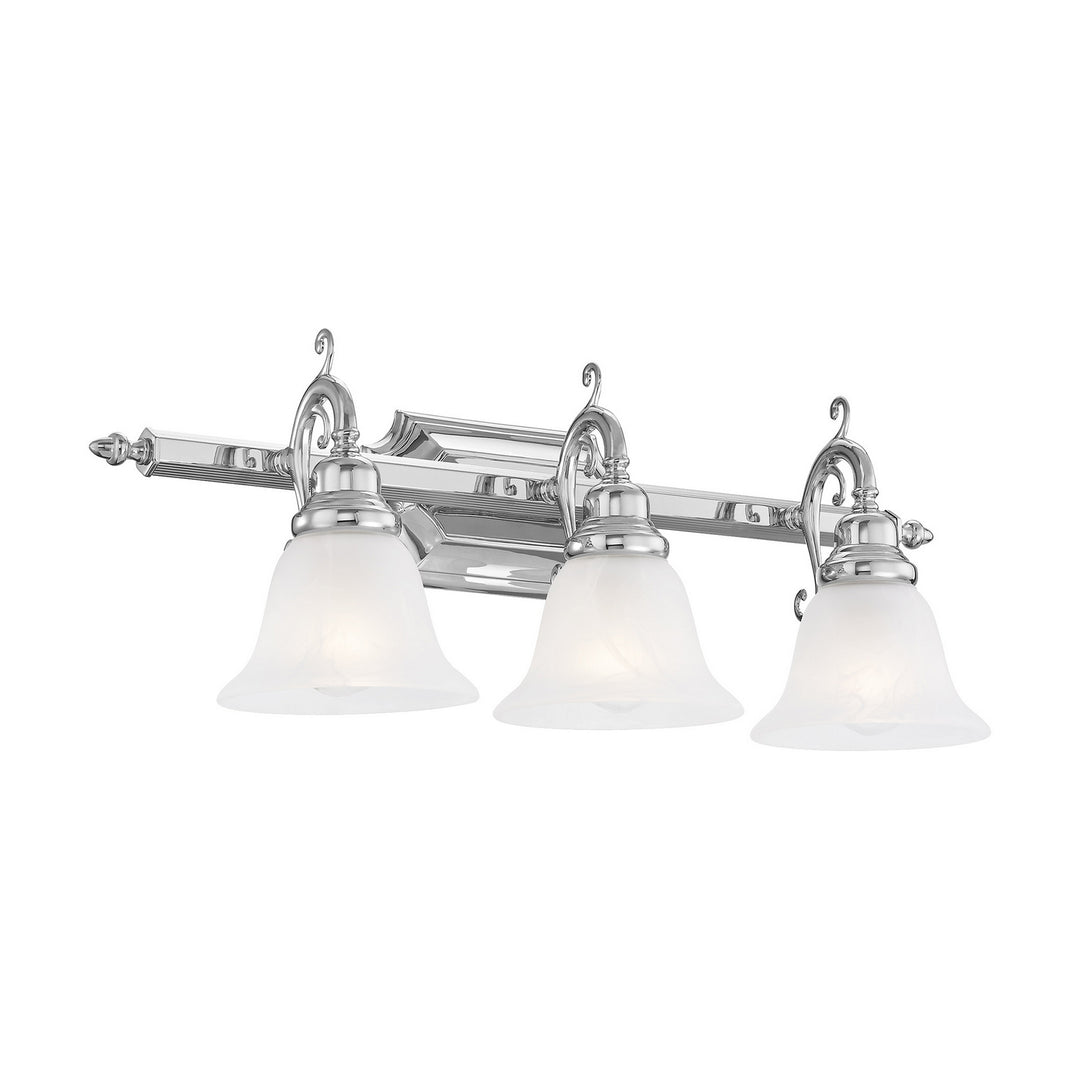 Livex French Regency 1283-05 Bath Vanity Light 25 in. wide - Polished Chrome