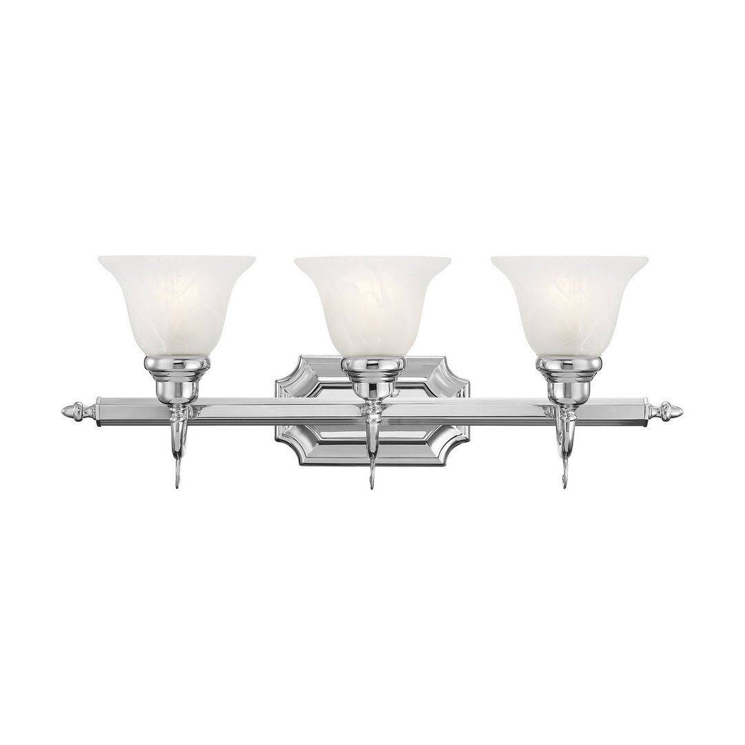 Livex French Regency 1283-05 Bath Vanity Light 25 in. wide - Polished Chrome