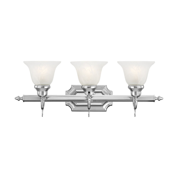 Livex French Regency 1283-05 Bath Vanity Light 25 in. wide - Polished Chrome