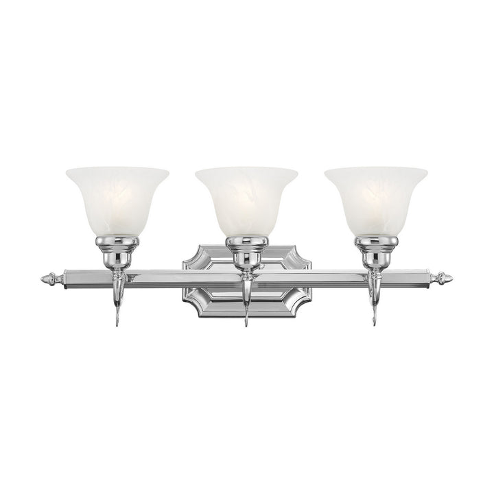 Livex French Regency 1283-05 Bath Vanity Light 25 in. wide - Polished Chrome