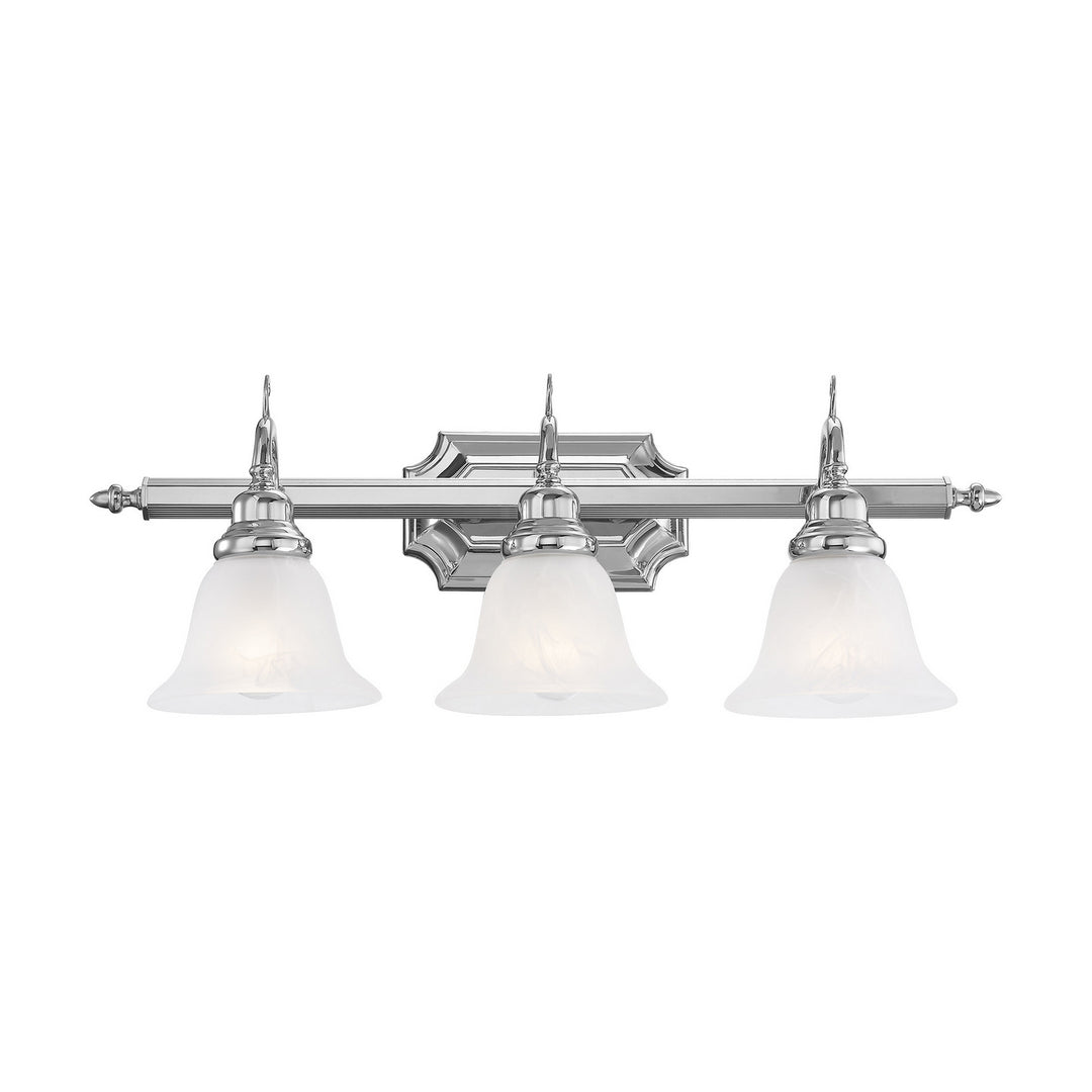 Livex French Regency 1283-05 Bath Vanity Light 25 in. wide - Polished Chrome