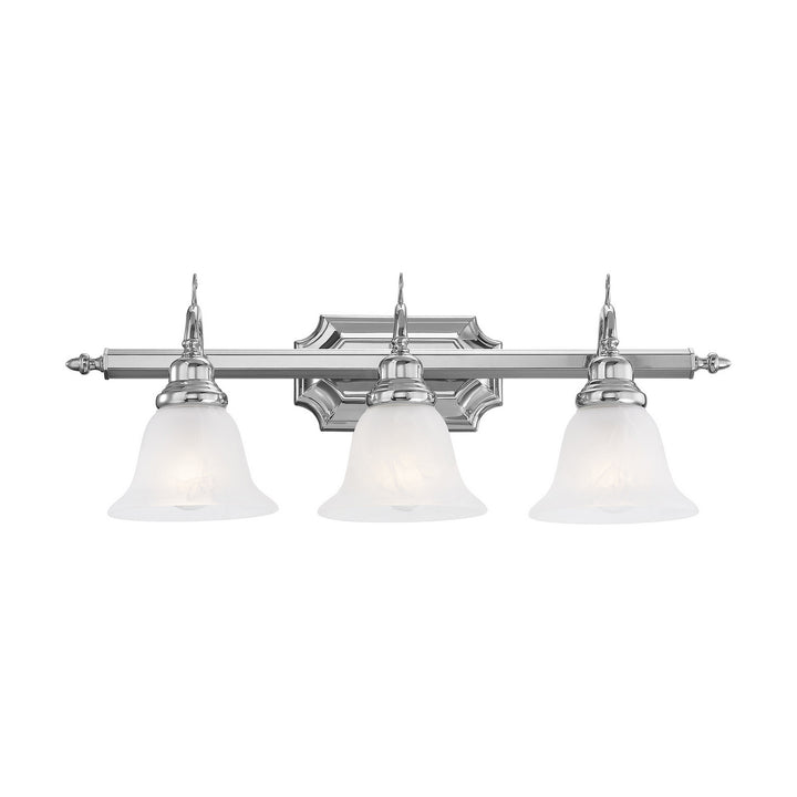 Livex French Regency 1283-05 Bath Vanity Light 25 in. wide - Polished Chrome