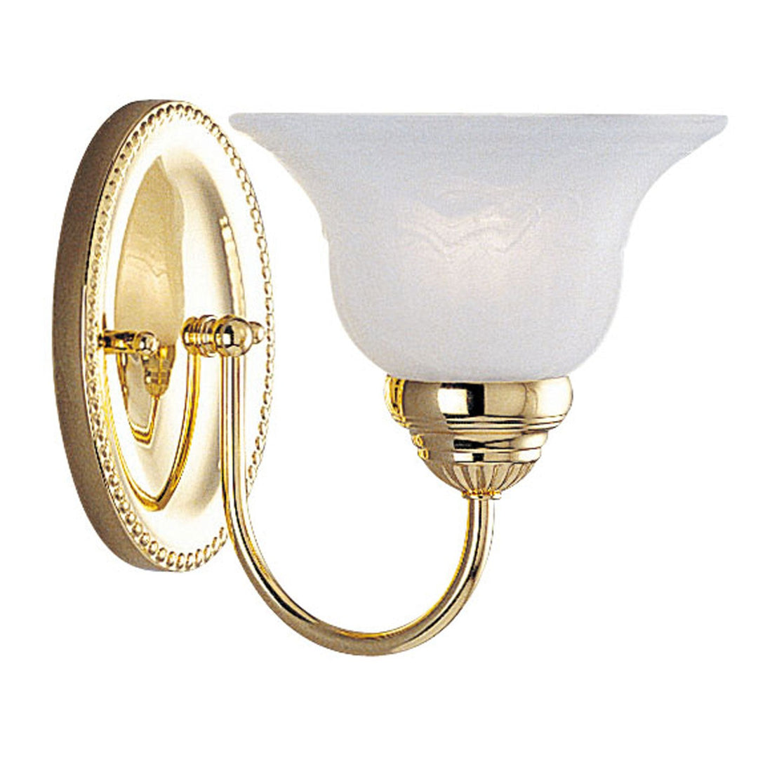 Livex Edgemont 1531-02 Wall Sconce Light - Polished Brass
