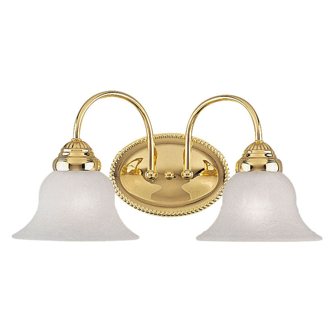 Livex Edgemont 1532-02 Bath Vanity Light 17 in. wide - Polished Brass