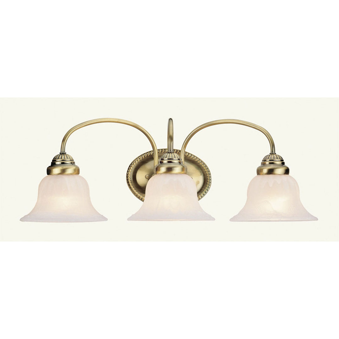 Livex Edgemont 1533-01 Bath Vanity Light 24 in. wide - Antique Brass