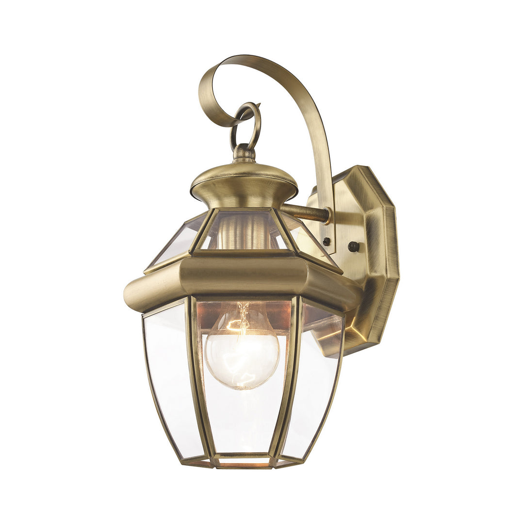 Livex Lighting 2051-01  Monterey Outdoor Antique Brass